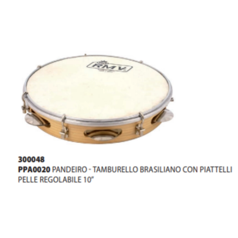 PANDEIRO 10" PPA0020 BRASILIANO 10" RMV