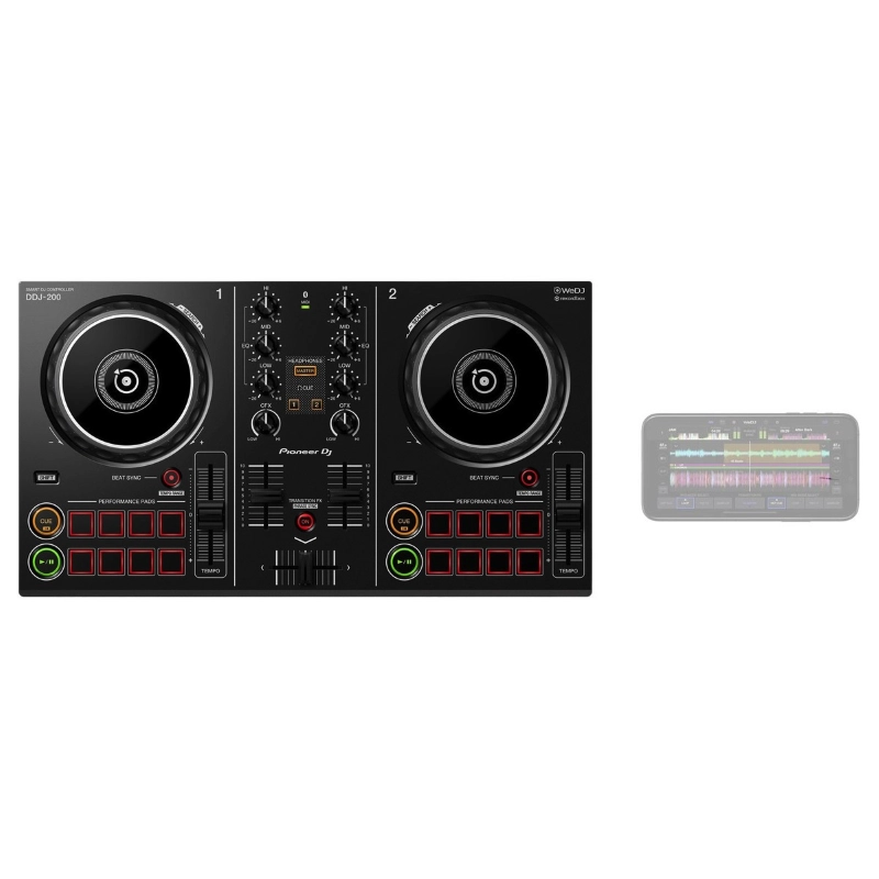 Pioneer DJ DDJ-200 Smart Controller Bluetooth