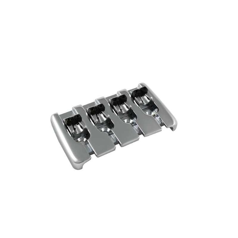 Allparts BB-3533-010 Modern Chrome Quick Release 4-string Bass Bridge