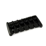 Allparts BB-3558-003 Modern Black Quick Release 6-string Bass Bridge