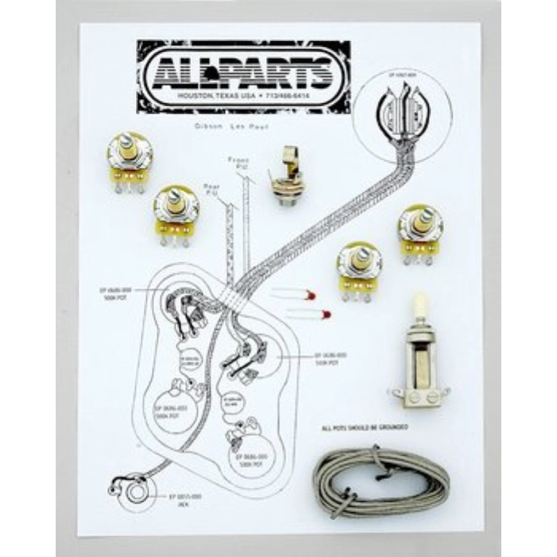 Allparts EP-4140-000 Wiring Kit for Gibson® Les Paul®