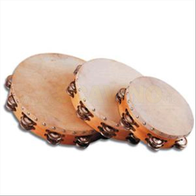 HALIFAX 1806 TAMBURELLO 12'+PIATT+Pelle Naturale