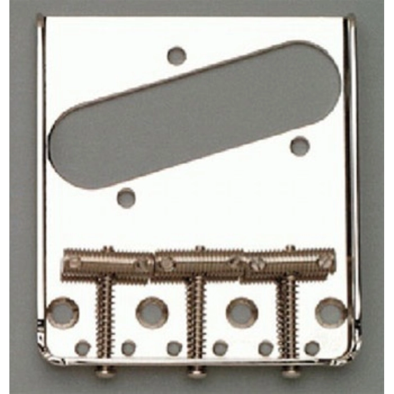 Allparts TB-0020-L01 Left Handed Nickel Vintage 3 Saddle Bridge for Telecaster®