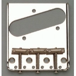 Allparts TB-0020-L01 Left Handed Nickel Vintage 3 Saddle Bridge for Telecaster®
