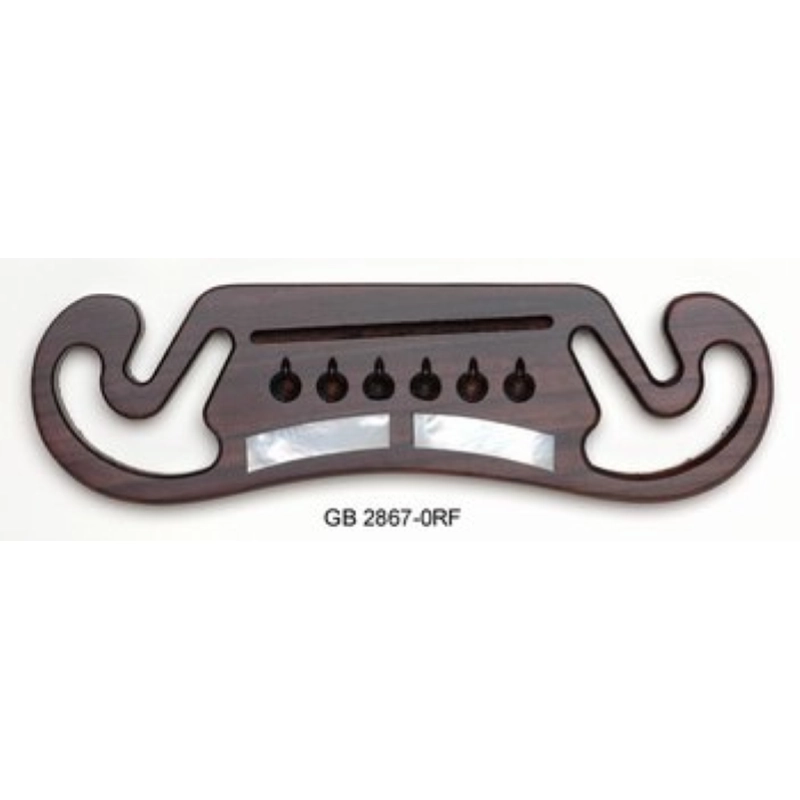 Allparts GB-2867-0RF Moustache Style Acoustic Guitar Bridge