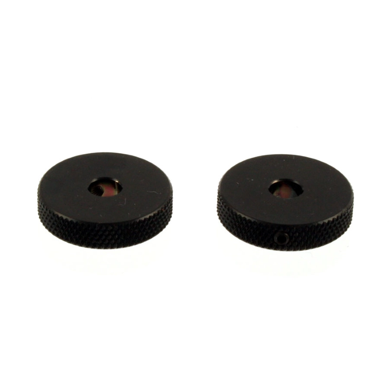 Allparts MK-3155-003 Black Roller Knob Set (Qty 2)