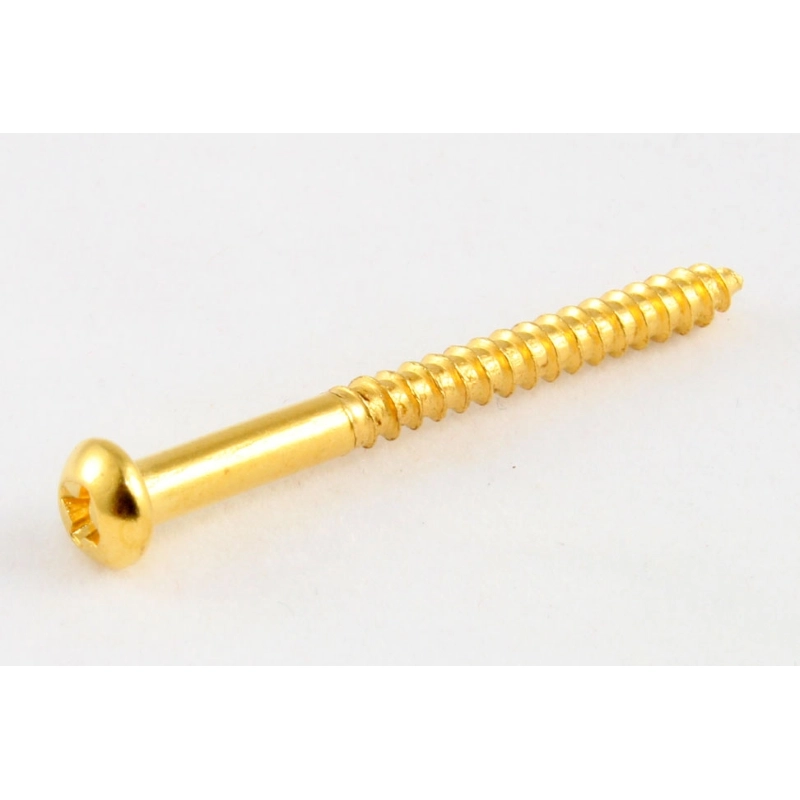Allparts GS-0011-002 Pack of 8 Gold Bass Pickup Screws