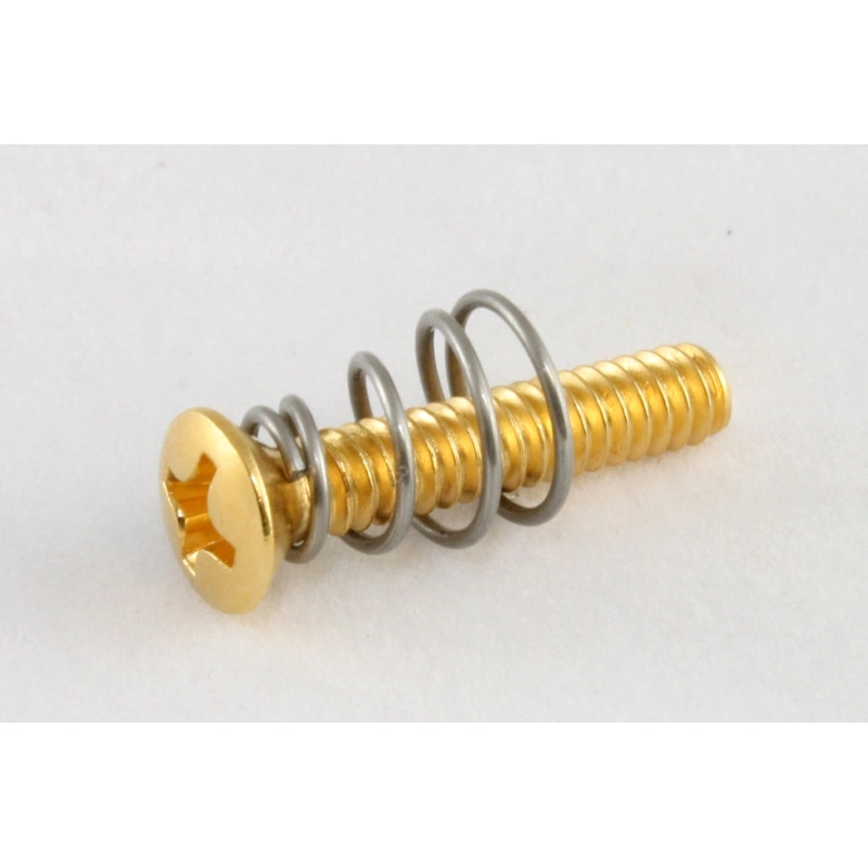 Allparts GS-0064-002 Pack of 8 Gold Countersunk Pickup Mounting Screws