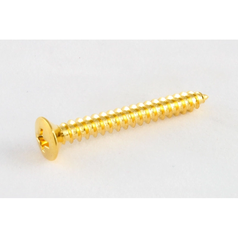 Allparts GS-3005-002 Pack of 4 Gold Short Neck Plate Screws