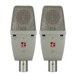 sE Electronics T1 LDC Titanium Matched Pair Coppia di Microfoni Cardioide con Capsula Larga in Titanio