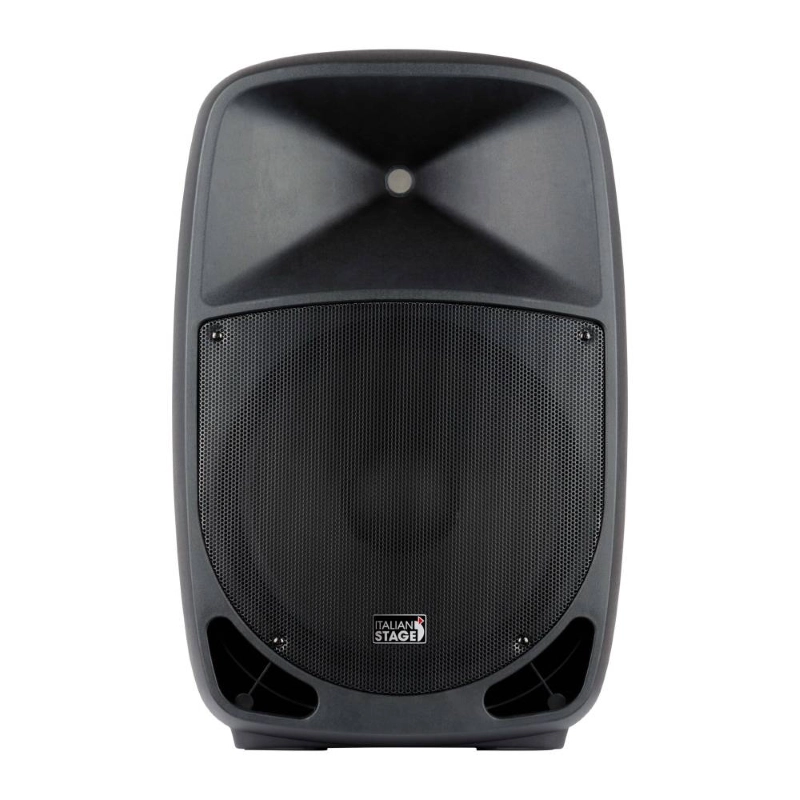 ITALIAN STAGE IS FR15AWV2 Sistema Trolley Amplificato a batteria usb e bluetooth doppio Radiomicrofono