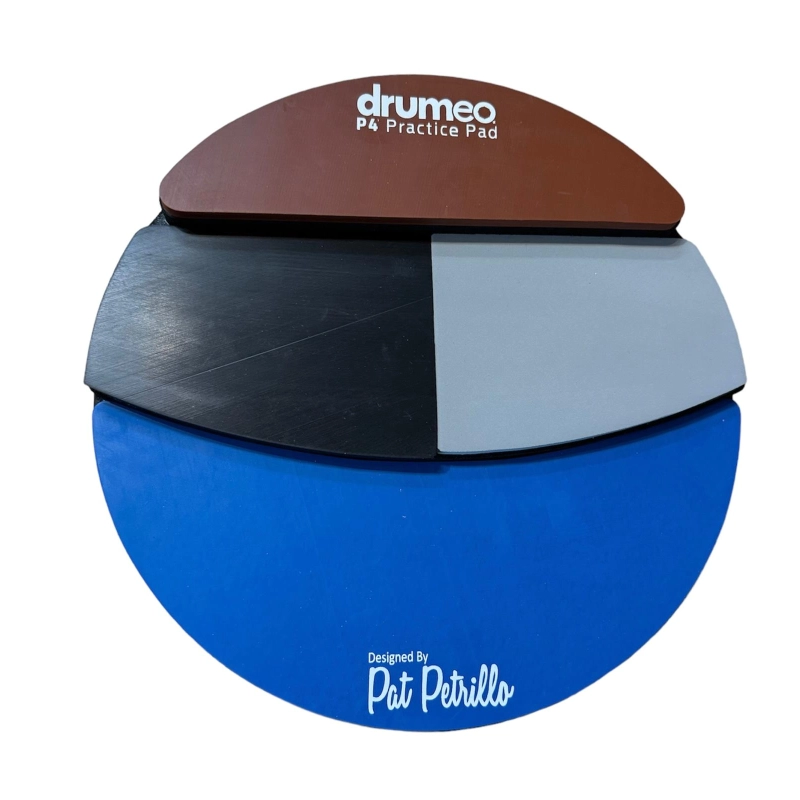 Drumeo P4 Practice Pad 4 zone, 3 Livelli