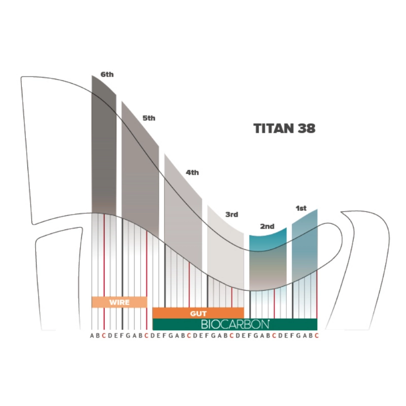 SALVI CORDE PER ARPA CELTICA BIOcarbon - quarta ottava 26 LA