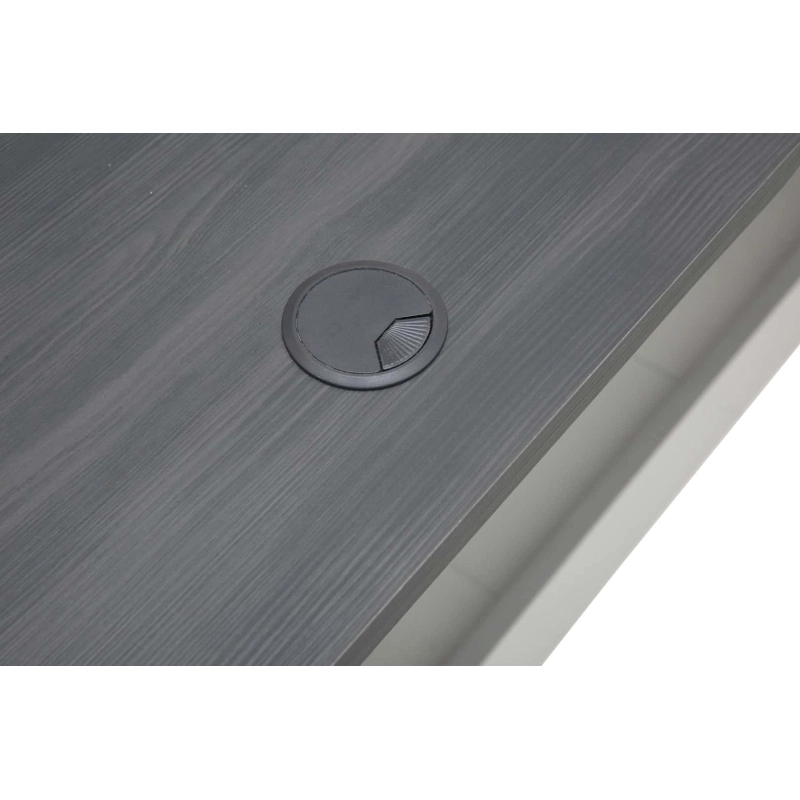 Zaor MIZA M Flex 2 level desk height adjust. Drawer Grey Wengé, Studio Workstation