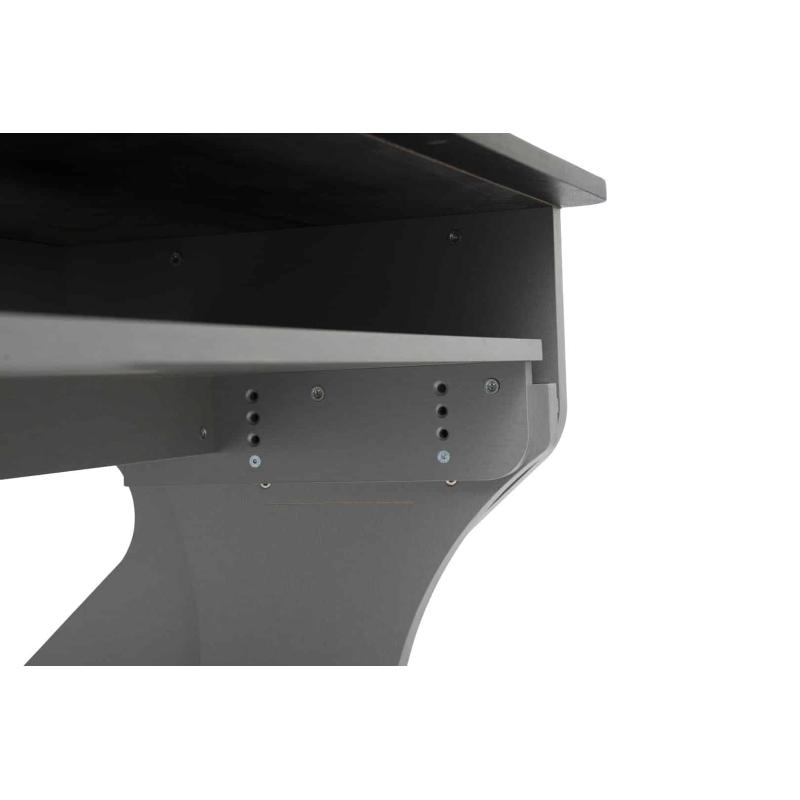 Zaor MIZA M Flex 2 level desk height adjust. Drawer Grey Wengé, Studio Workstation