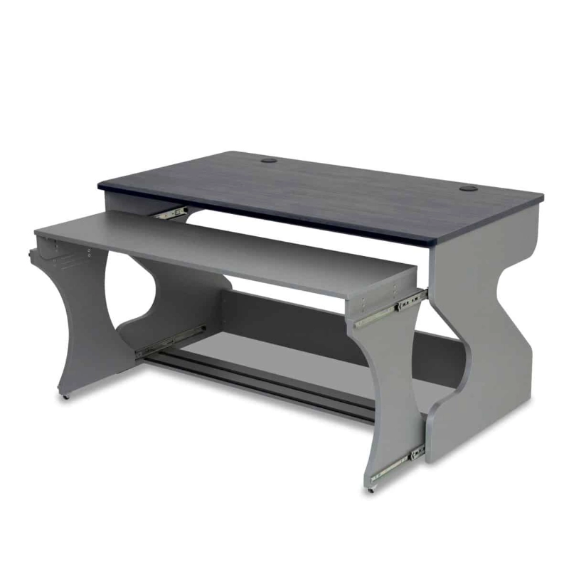 Zaor MIZA M Flex 2 level desk height adjust. Drawer Grey Wengé, Studio Workstation