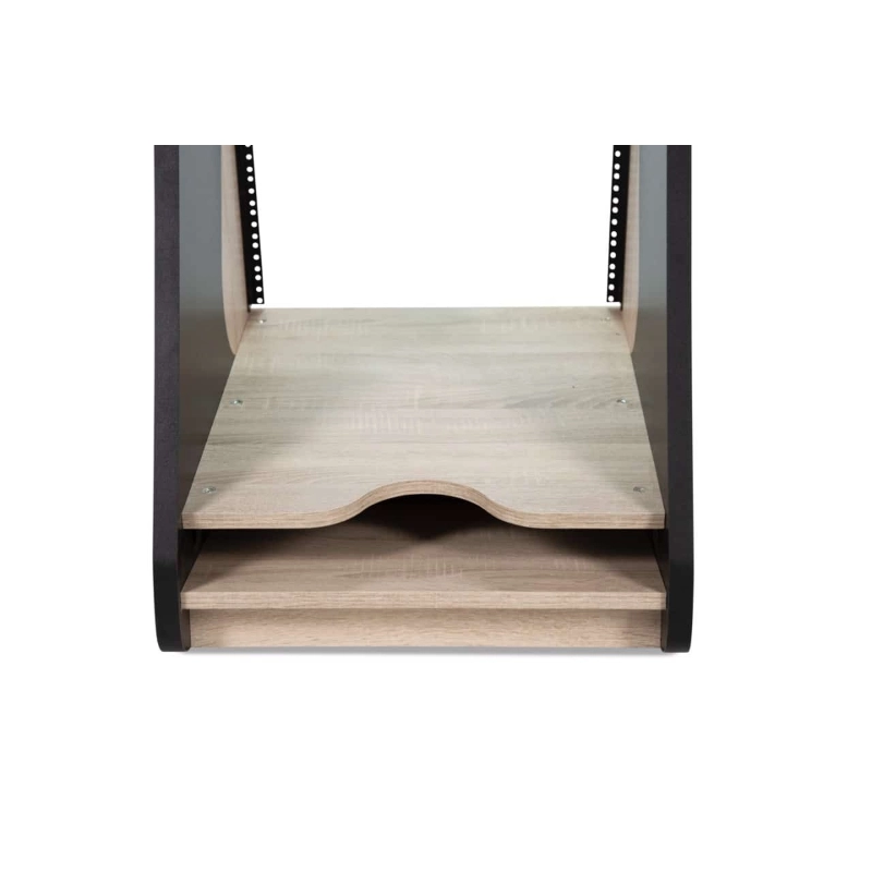 Zaor MIZA Rack 16 MKII side rack 16 RU + drawer Oak Black