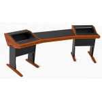 Zaor ONDA Angled MKII Producer desk, 2 x 6 RU, angled Cherry