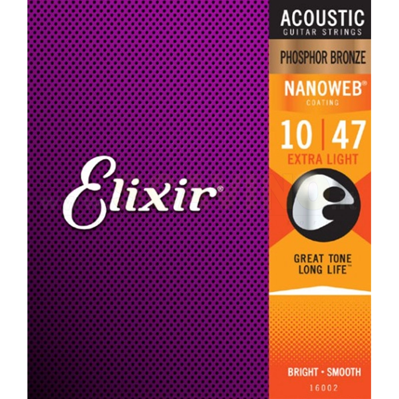 Elixir 16002 Muta Chitarra Acustica 10-47 Phosphor Bronze