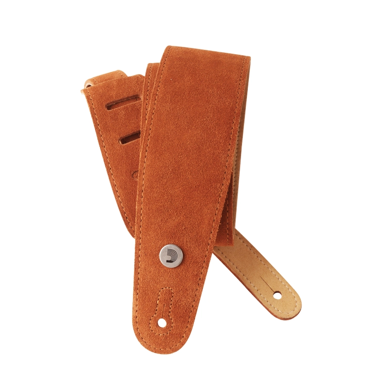 D'Addario Suede Guitar Strap, Honey