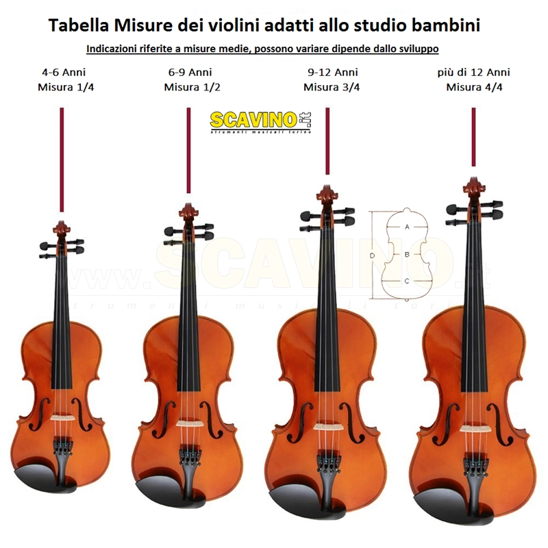 Yamaha V3S Violino 4/4 completo astuccio ed arco