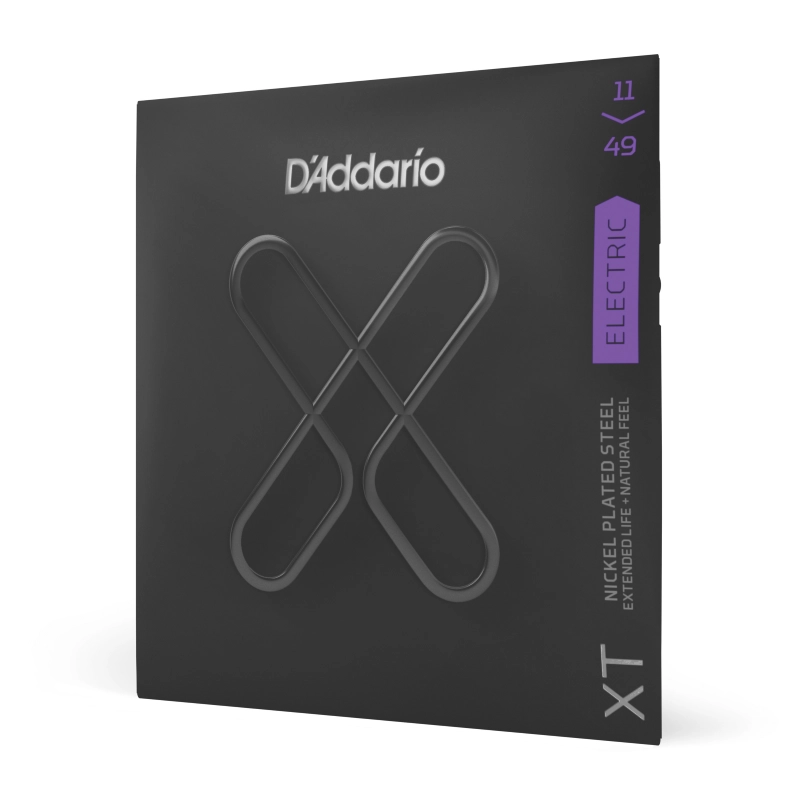 D'Addario XTE1149XT Electric Nickel Plated Steel Electric Guitar Strings, Medium, 11-49