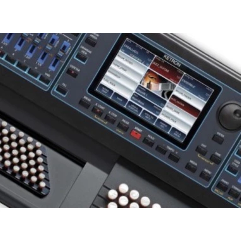 Ketron CHROM Tastiera cromatica 52 bottoni e 120 bassi, dinamica e aftertouch