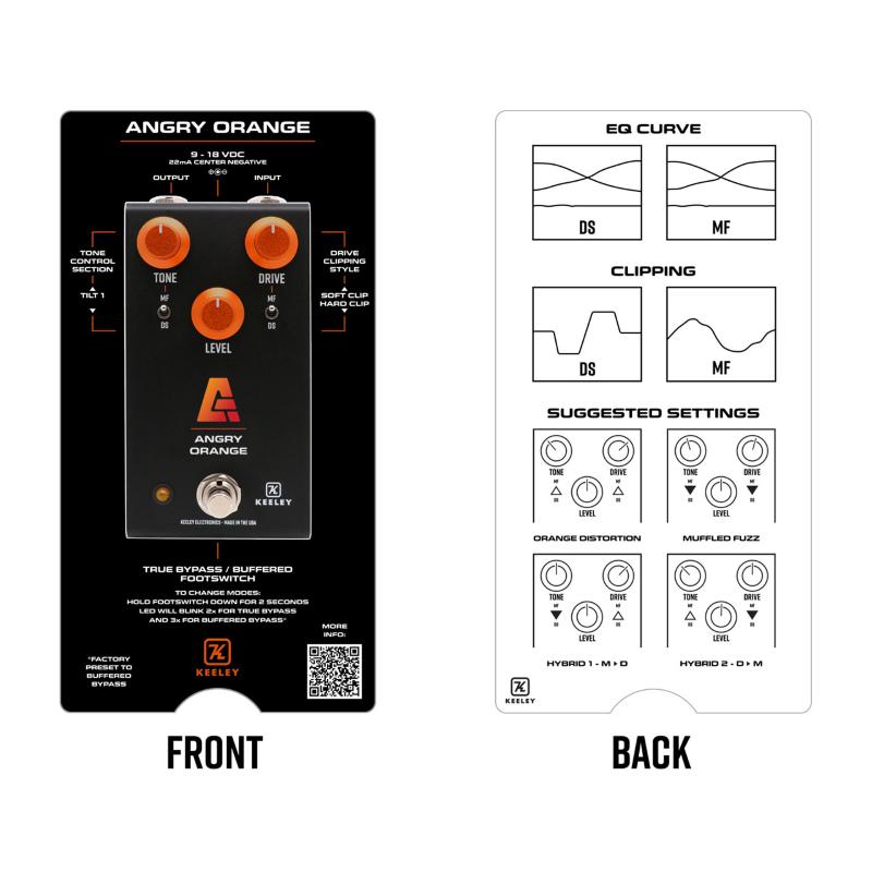 Keeley Angry Orange Distortion and Fuzz