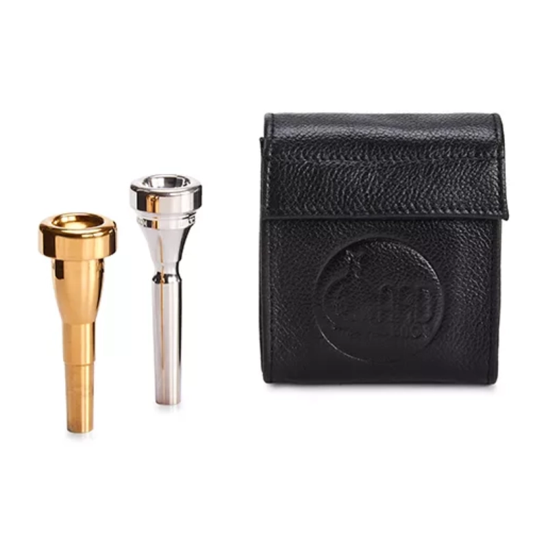 Gard CST2 Astuccio in Pelle per Due Bocchini Tromba o Trombone Nero