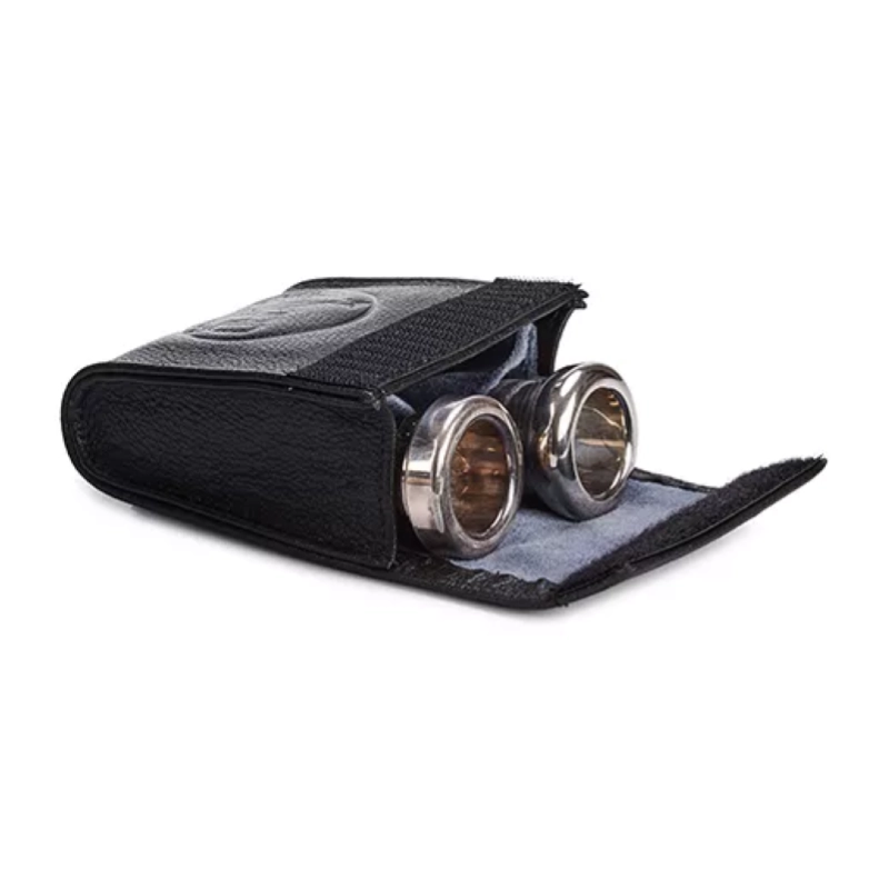 Gard CST2 Astuccio in Pelle per Due Bocchini Tromba o Trombone Nero