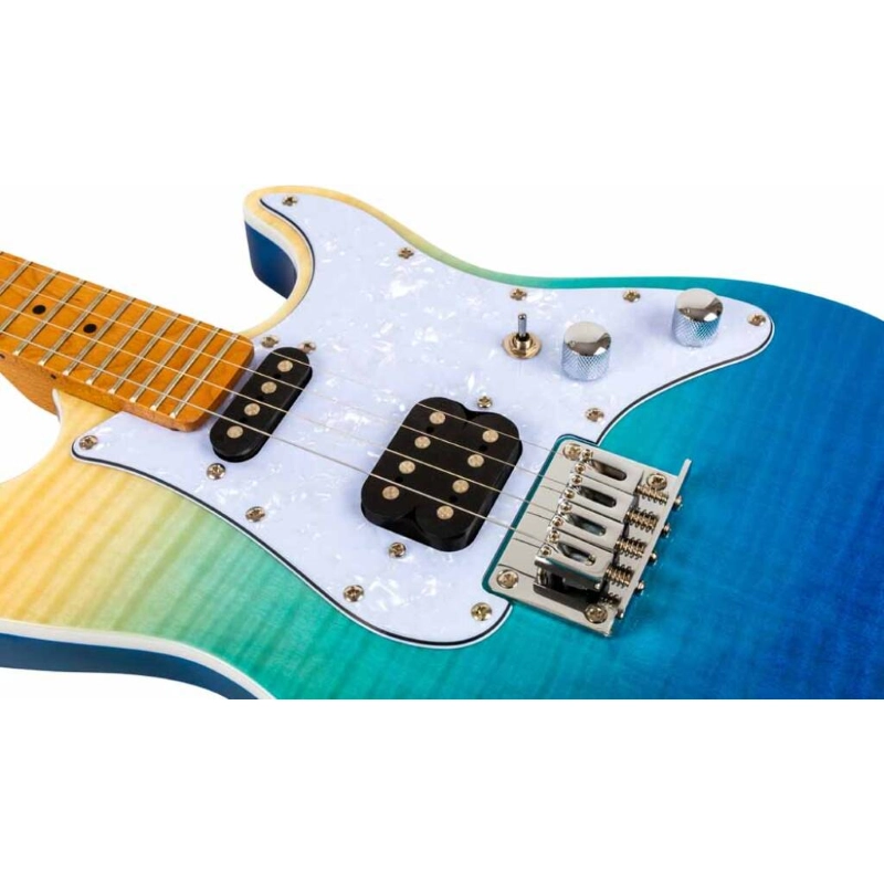 Flight Ukulele Tenore PATHFINDER Solid Body TRANS BLUE