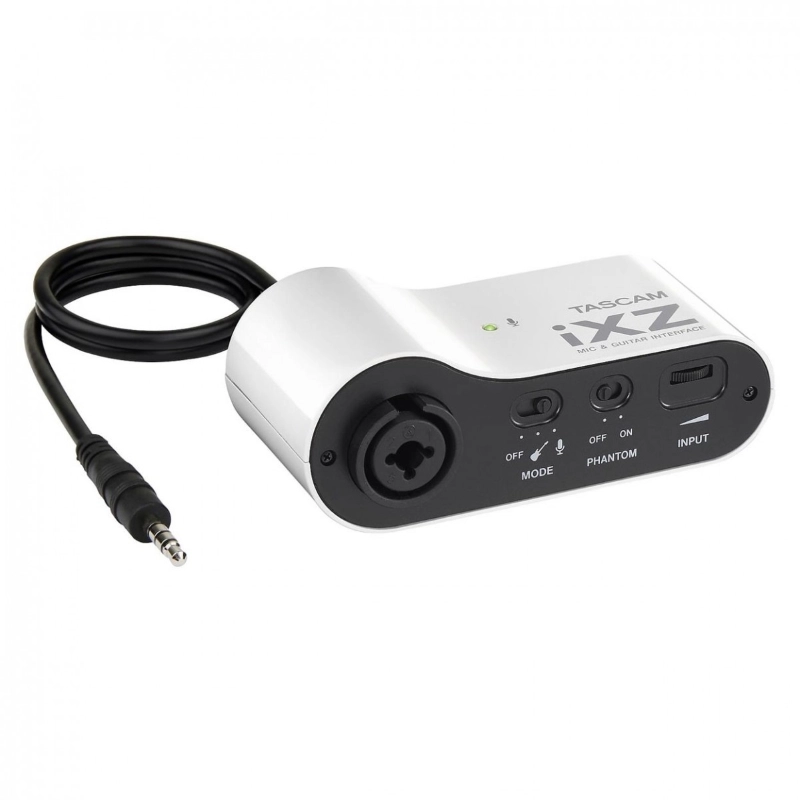 Tascam IXZ Interfaccia audio iOSiXZ è un’interfaccia tascabile con ingresso microfono/strumento