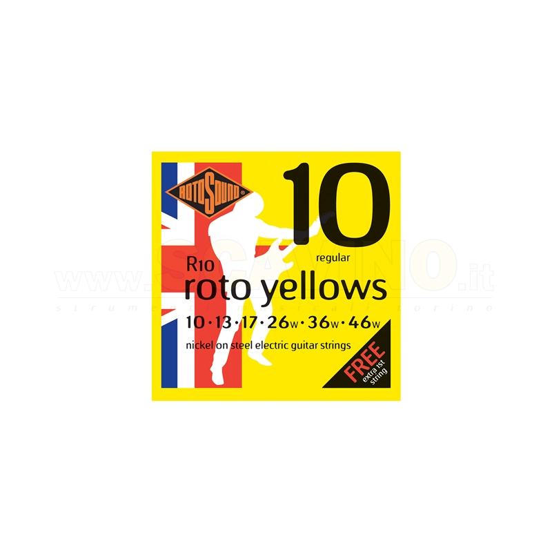 ROTOSOUND R10 ROTO ELETTRICA NICKEL REGULAR 10-46