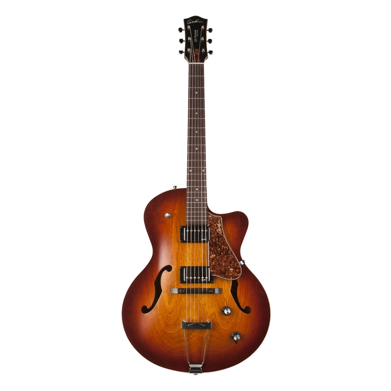 Godin Guitars 5th Avenue Cutaway KingPin II HB Cognac Burst