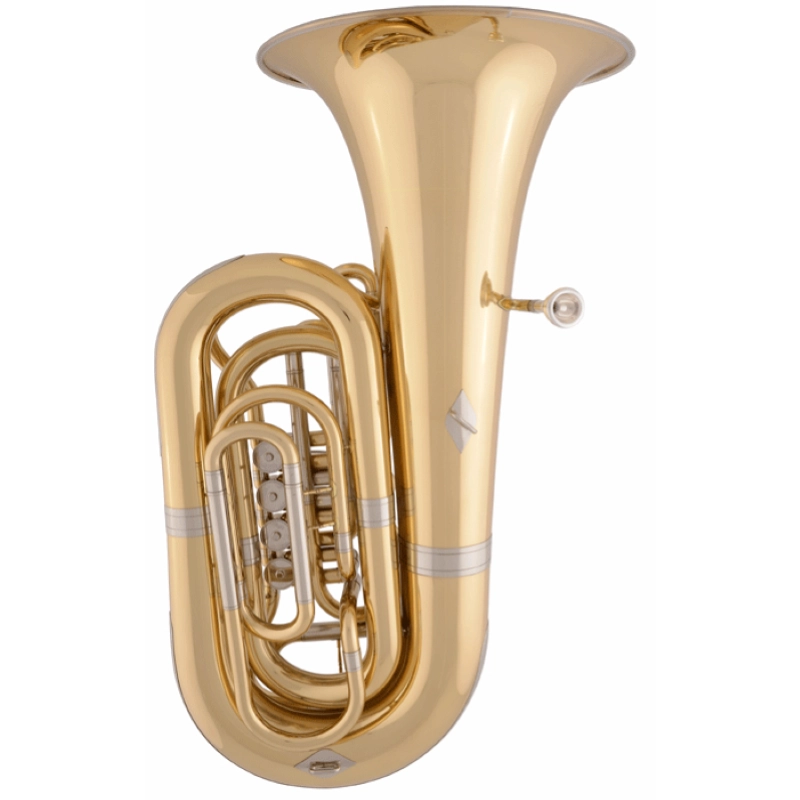 St. Petersburg 202LD-GMS Tuba in Sib in Goldbrass 4 Cilindri Laccata