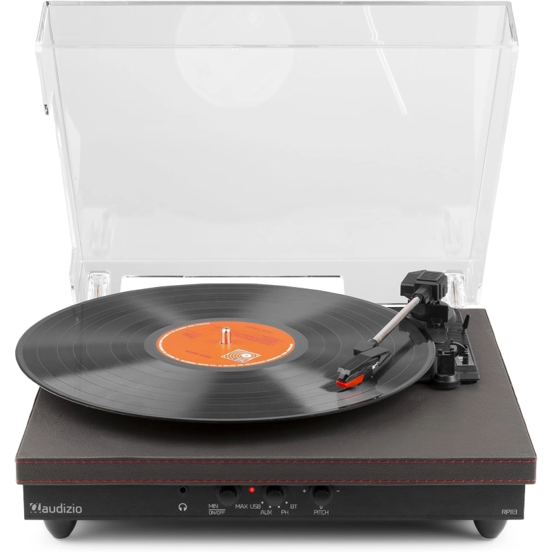 Audizio RP113B Record Player Btout Black Giradischi