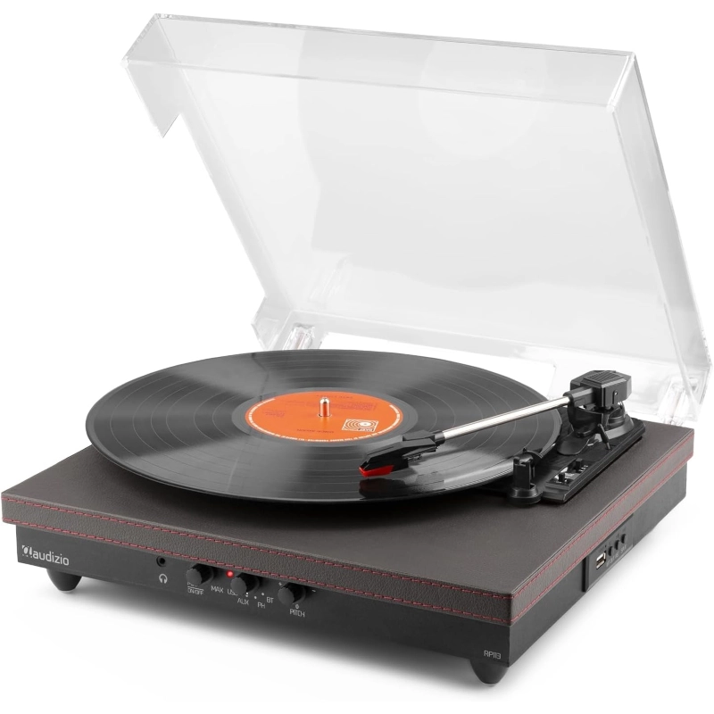 Audizio RP113B Record Player Btout Black Giradischi