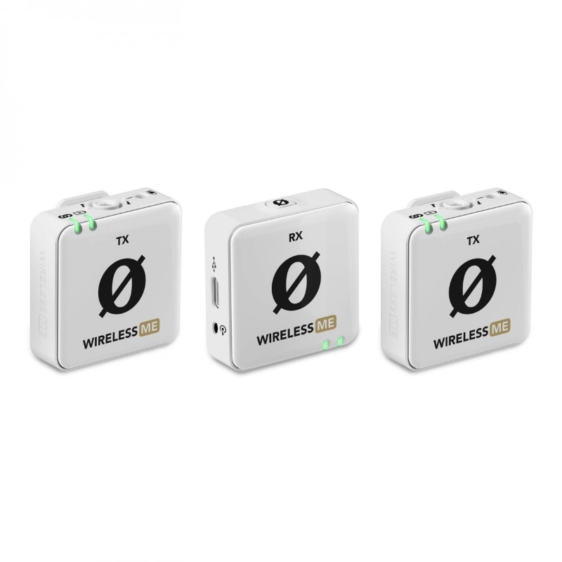 Rode Wireless ME Dual White Sistema Microfonico Doppio Wireless Compatto Bianco