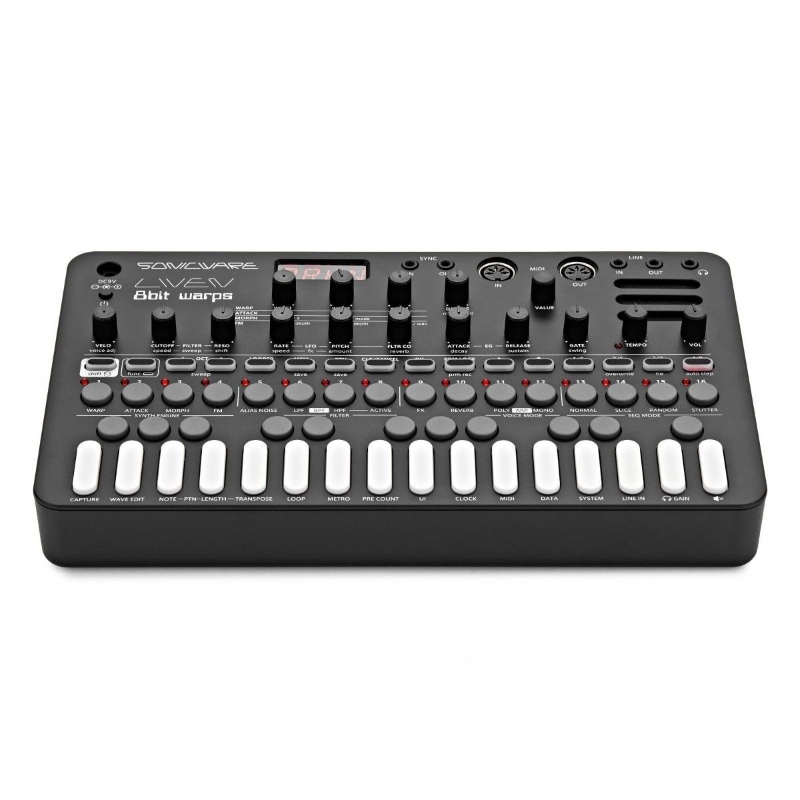 Sonicware Liven 8bit warps Black 27 Tasti