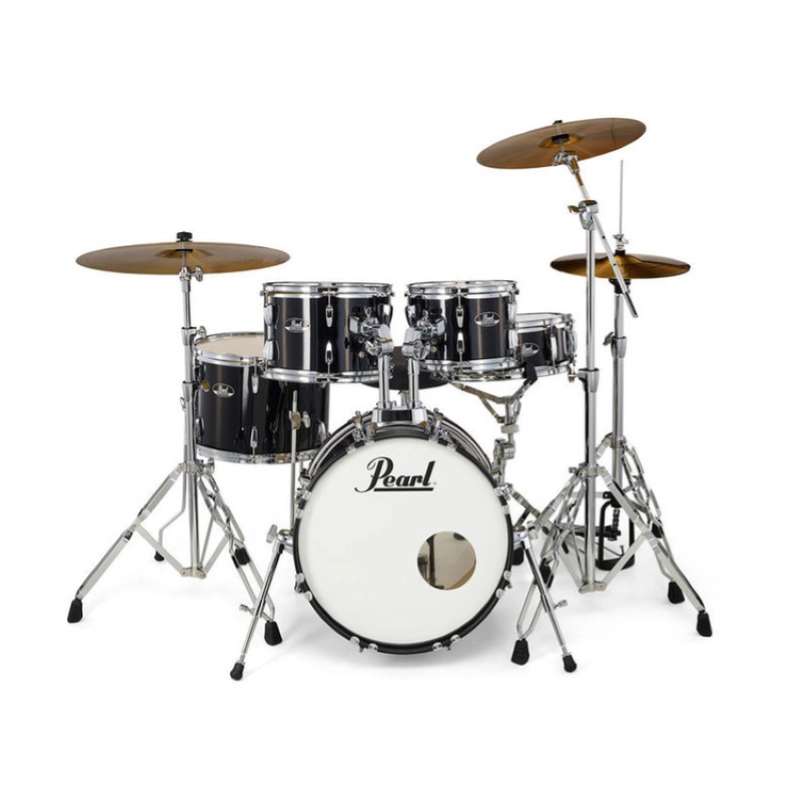 PEARL RS585BC/C31 Batteria 18 10 12 14 13 Roadshow Jet Black con Hardware e Piatti Sabian 20 16 14