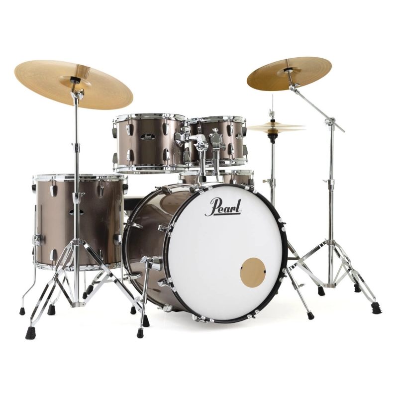 PEARL RS525SBC/C707 Batteria 22 10 12 16 14 Roadshow Bronze Metallic con Hardware e Piatti Sabian 20 16 14