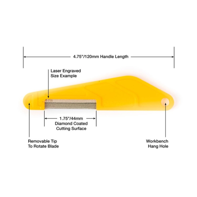 MusicNomad Diamond Coated Nut File 013 Diamond Coated Nut File .013