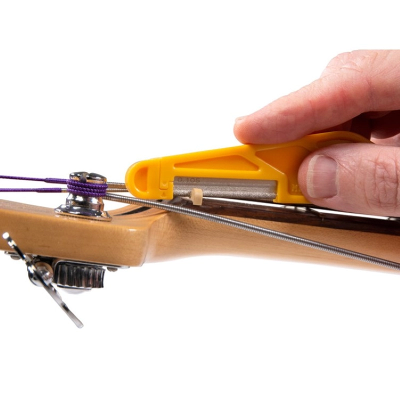 MusicNomad Diamond Coated Nut File Complete Set 16pcs, spazzo Diamond Coated Nut File Complete Shop Set 16pcs