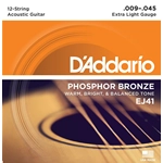 D'addario EJ41 Muta Corde Phosphor per Acustica 12 corde 9-45