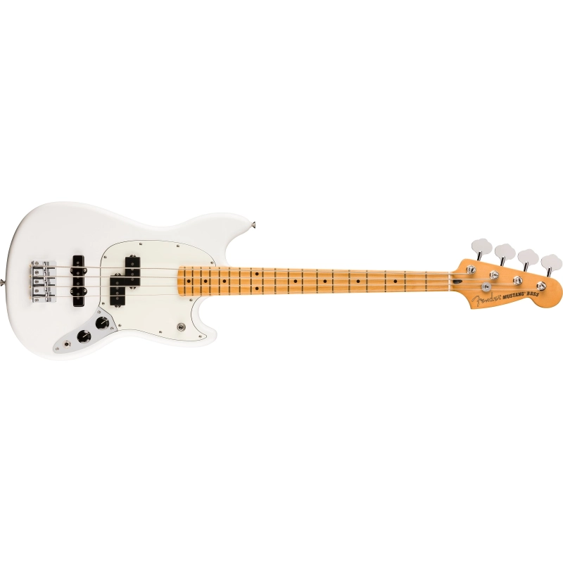 Fender Player II Mustang® Bass PJ, Maple Fingerboard, Polar White 0140492515