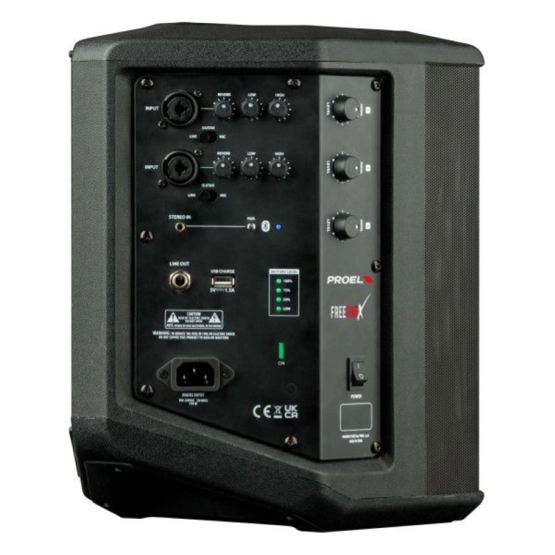 PROEL FREEONEX è un sistema PA all-in-one alimentato a batteria