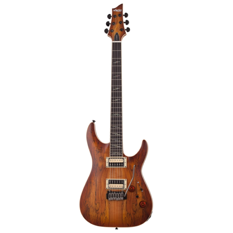 Schecter C-1 EXOTIC SPALTED MAPLE-SNVB C