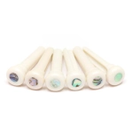 GraphTech Piroli Presentation White/Paua Shell Dot 4mm 6pcs Piroli in Tusq