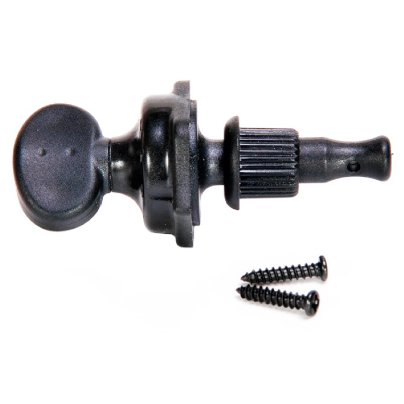 GraphTech Ratio Meccaniche Ukulele Rear Mount 4 Black Set di meccaniche Tune