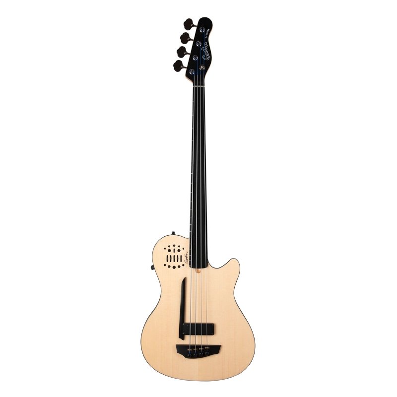 Godin Guitars A4 ULTRA Semi-Acoustic Basses A/E Fretless Natural A4 ULTRA NATURAL FRETLESS A/E